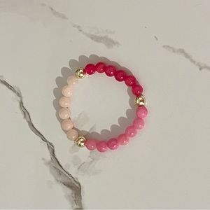 HANDMADE • Multi-Toned Pink Skinny Bracelet